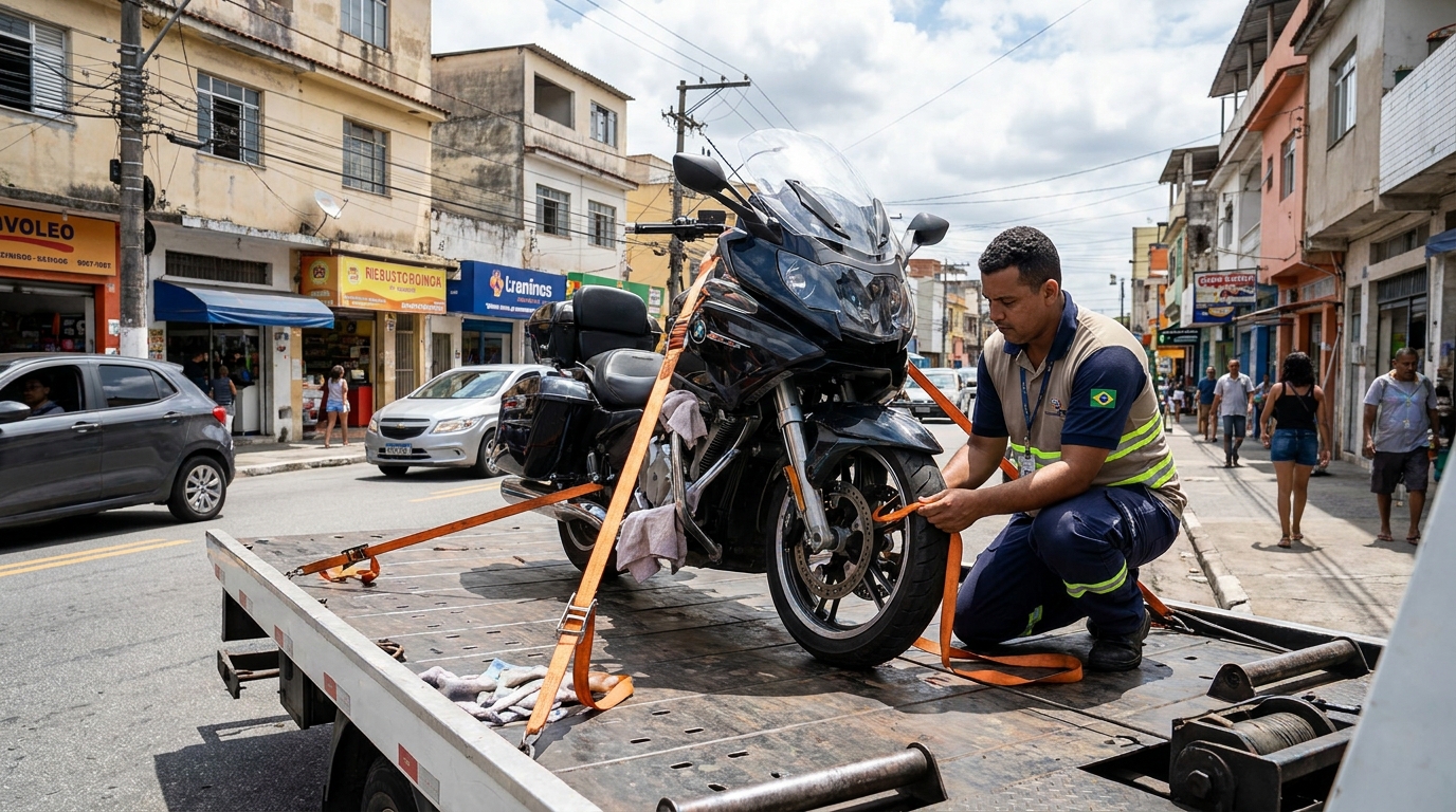 Remoção de Moto em Pane em Anhumas, Botucatu‑SP
